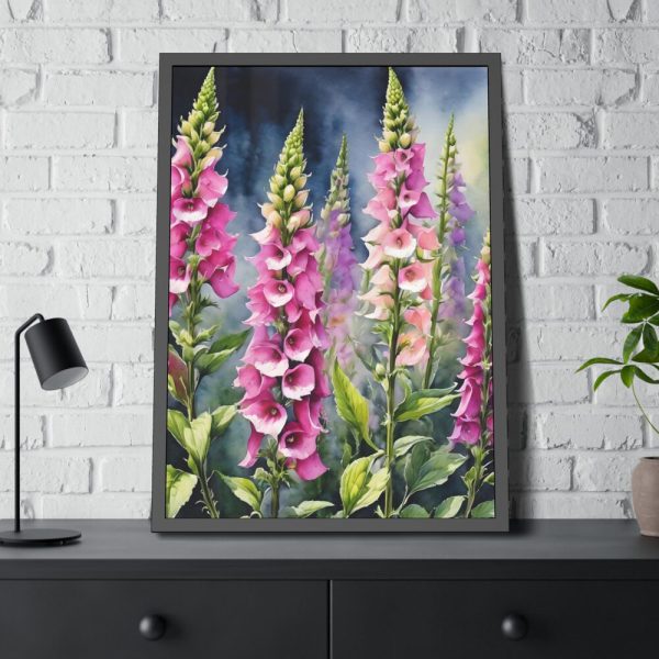 93831-143.jpg Foxglove Wildflowers Framed Poster