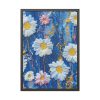 93831-152.jpg Blue Jean Embroidered Daises Framed Poster