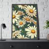 93831-159.jpg Seamless Daisy Flower Pattern Framed Poster