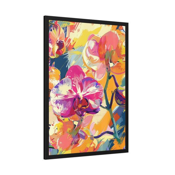 Seamless Orchid Framed Poster
