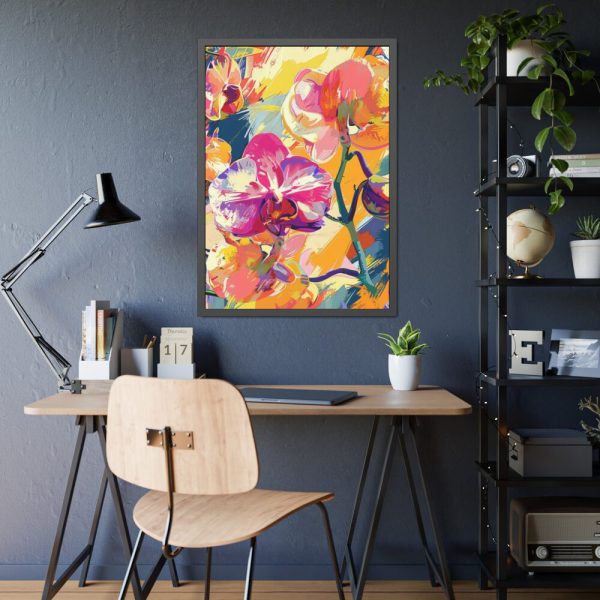 Seamless Orchid Framed Poster