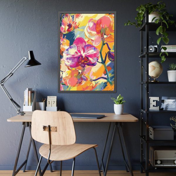 93831-166.jpg Seamless Orchid Framed Poster