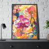 93831-167.jpg Seamless Orchid Framed Poster