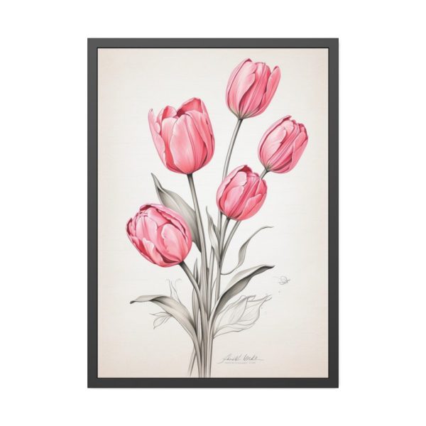 93831-180.jpg Sketch Art Tulips II Framed Poster