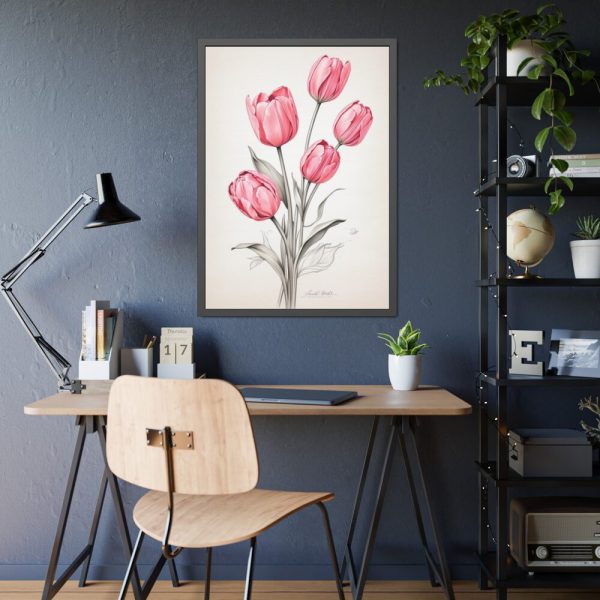 93831-182.jpg Sketch Art Tulips II Framed Poster