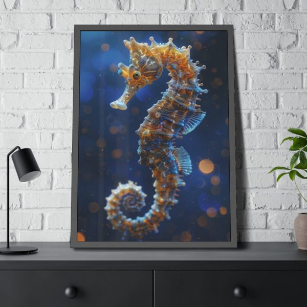 93831-187.jpg Seahorses in Ocean Water Framed Poster