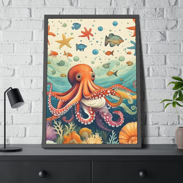 93831-207.jpg Whimsical Octopus Framed Poster