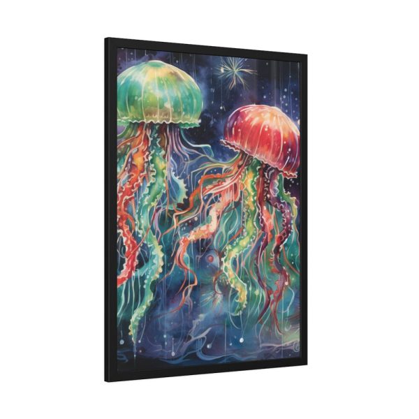 93831-213.jpg Christmas Jellyfish Nautical Framed Poster