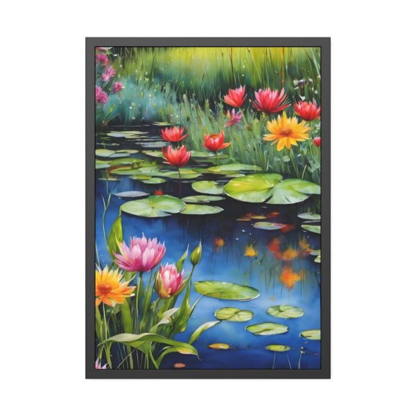 93831-224.jpg Water Lily Flowers Framed Poster