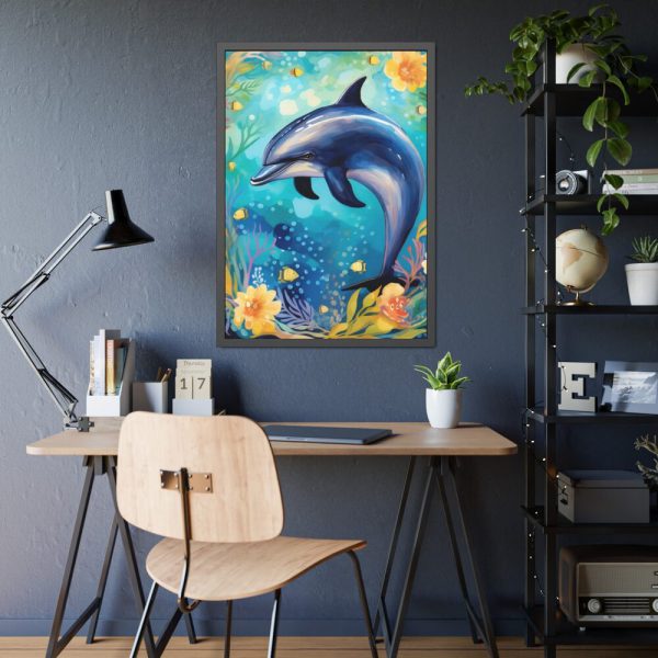 93831-234.jpg Porpoise Under the Sea Framed Poster