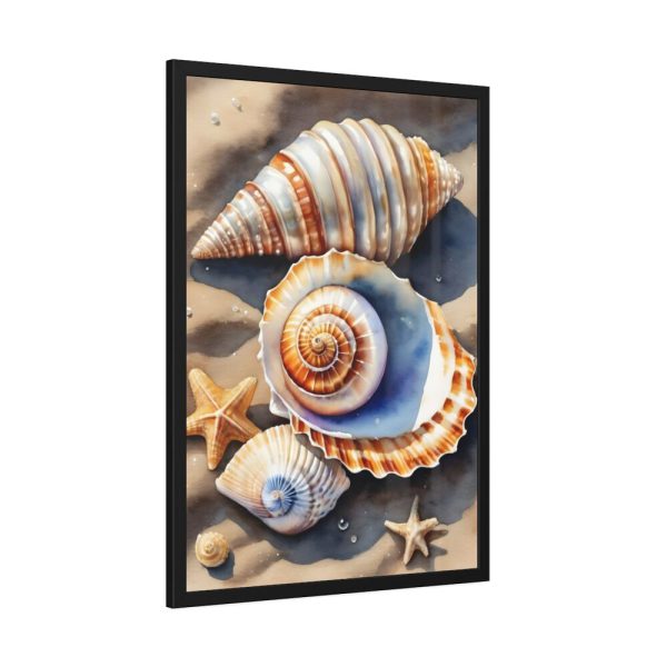 93831-237.jpg Starfish Sand Beach Art Framed Poster
