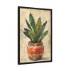 93831-85.jpg Snake Plant In Pot Art Framed Poster