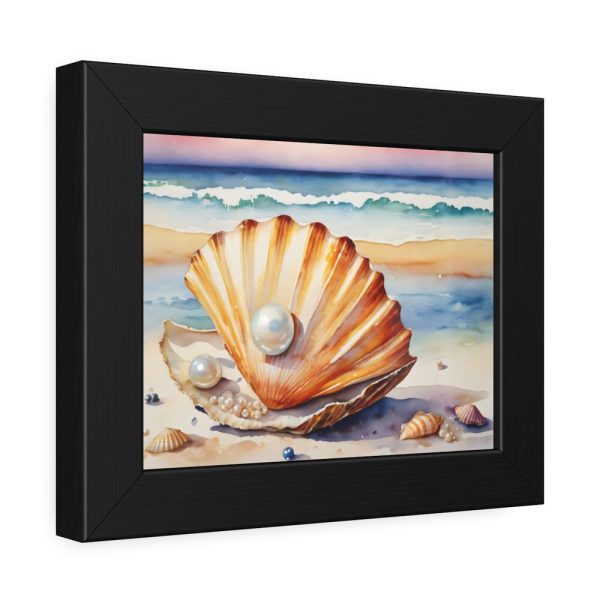 93837-9.jpg Shells Pearls Beach Art Framed Poster