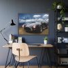 Oldtimer Cobra Car Framed Poster