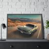 93854-115.jpg Mustang on the Road Framed Poster