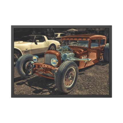 Custom Rat Rod Framed Poster