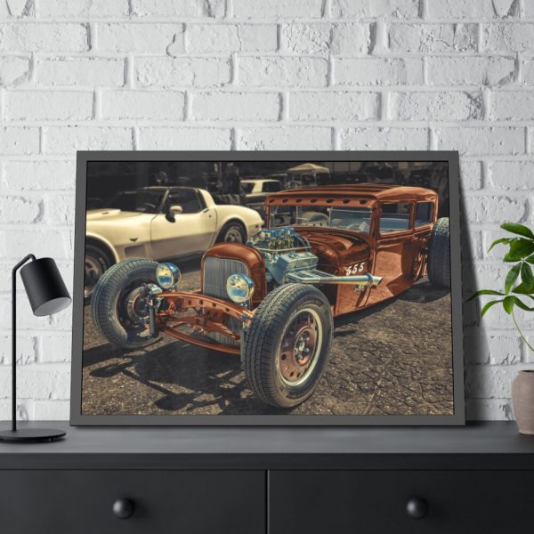 93854-131.jpg Custom Rat Rod Framed Poster