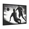 93854-177.jpg Soccer Players With The Ball Framed Poster