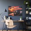 93854-198.jpg Vintage Car Driving on Road Framed Poster