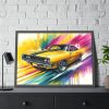 93854-215.jpg Hand-Painted Artistic Vintage Car Framed Poster