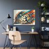 93854-246.jpg Dynamic Sport Scene Framed Poster