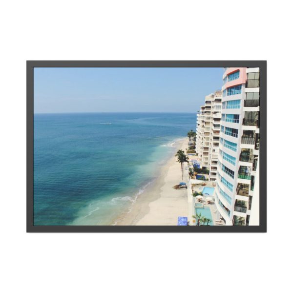 93854-264.jpg Hotels by the Beach Framed Poster