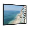 93854-265.jpg Hotels by the Beach Framed Poster