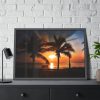 Tropical Beach Sunset Landscape II Framed Poster