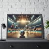 93854-271.jpg Volleyball Game with Players Framed Poster