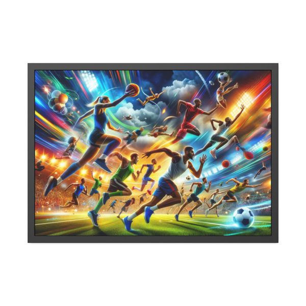 93854-272.jpg Sport Scene Capturing the Excitement and Energy of Athletes Framed Poster