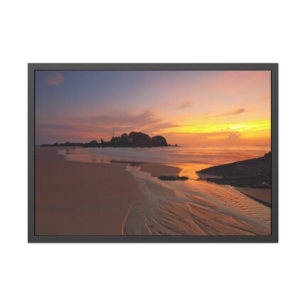 Sunrise Sleeping Giant Seascape Framed Poster