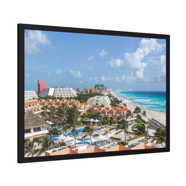 93854-345.jpg Cancun Mexico Tropical Beach Framed Poster