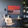 93854-354.jpg Two Boats Moored on Beach Framed Poster