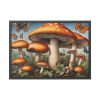 93854-392.jpg Mushrooms Butterfly Forest Art Framed Poster