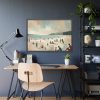 93854-410.jpg Beach Scene With People Framed Poster