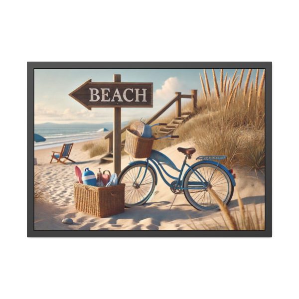 93854-412.jpg Peaceful Beach Scene Framed Poster