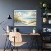 93854-418.jpg Beach Scene With Gentle Sand Dunes Framed Poster