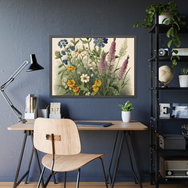 93854-442.jpg Vintage Wildflowers Framed Poster