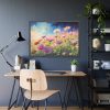 93854-454.jpg Wildflowers on Rough Texture Framed Poster