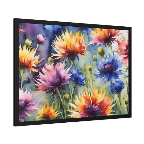 Cornflowers Wildflowers Framed Poster