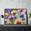 Cornflowers Wildflowers Framed Poster
