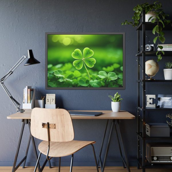 93854-462.jpg Four-leaf Clover Luck Framed Poster