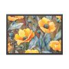 93854-468.jpg Saffron Flower Grunge Framed Poster