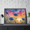 93854-475.jpg Flower Meadow Cornflowers Art Framed Poster