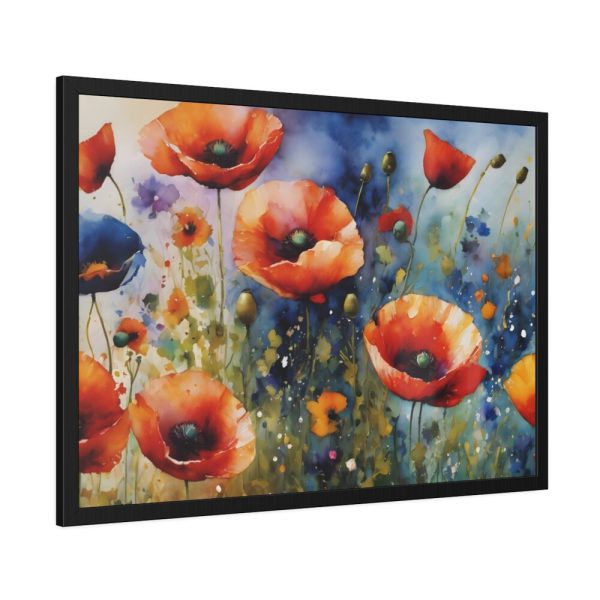 93854-477.jpg Poppies Flowers Wildflowers Framed Poster