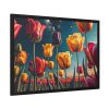 Tulips Under Sky Night Framed Poster