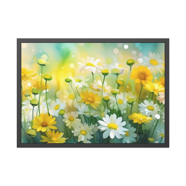 93854-524.jpg Yellow Daisey Field Framed Poster