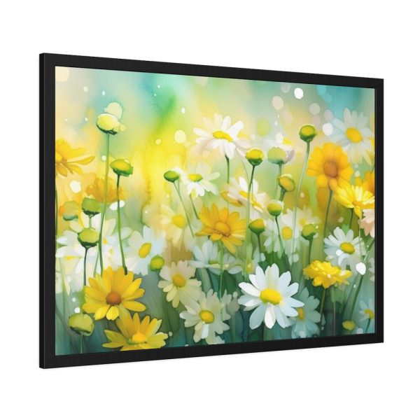 93854-525.jpg Yellow Daisey Field Framed Poster