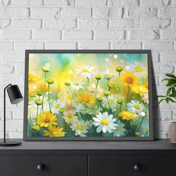 93854-527.jpg Yellow Daisey Field Framed Poster