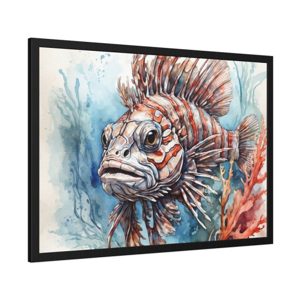 Colorful Lionfish Framed Poster